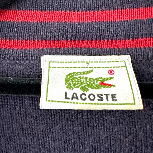 Lacoste Tricot Cardigan Men’s Size 7 - Picture 4 of 9